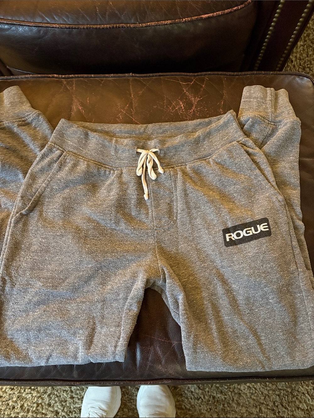 Rogue Heather Gray joggers with Drawstring and pockets